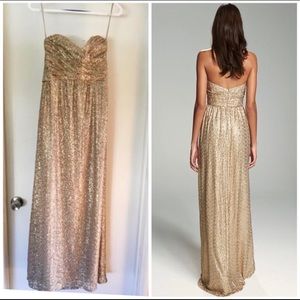 Amsale London Sequin Dress Gown